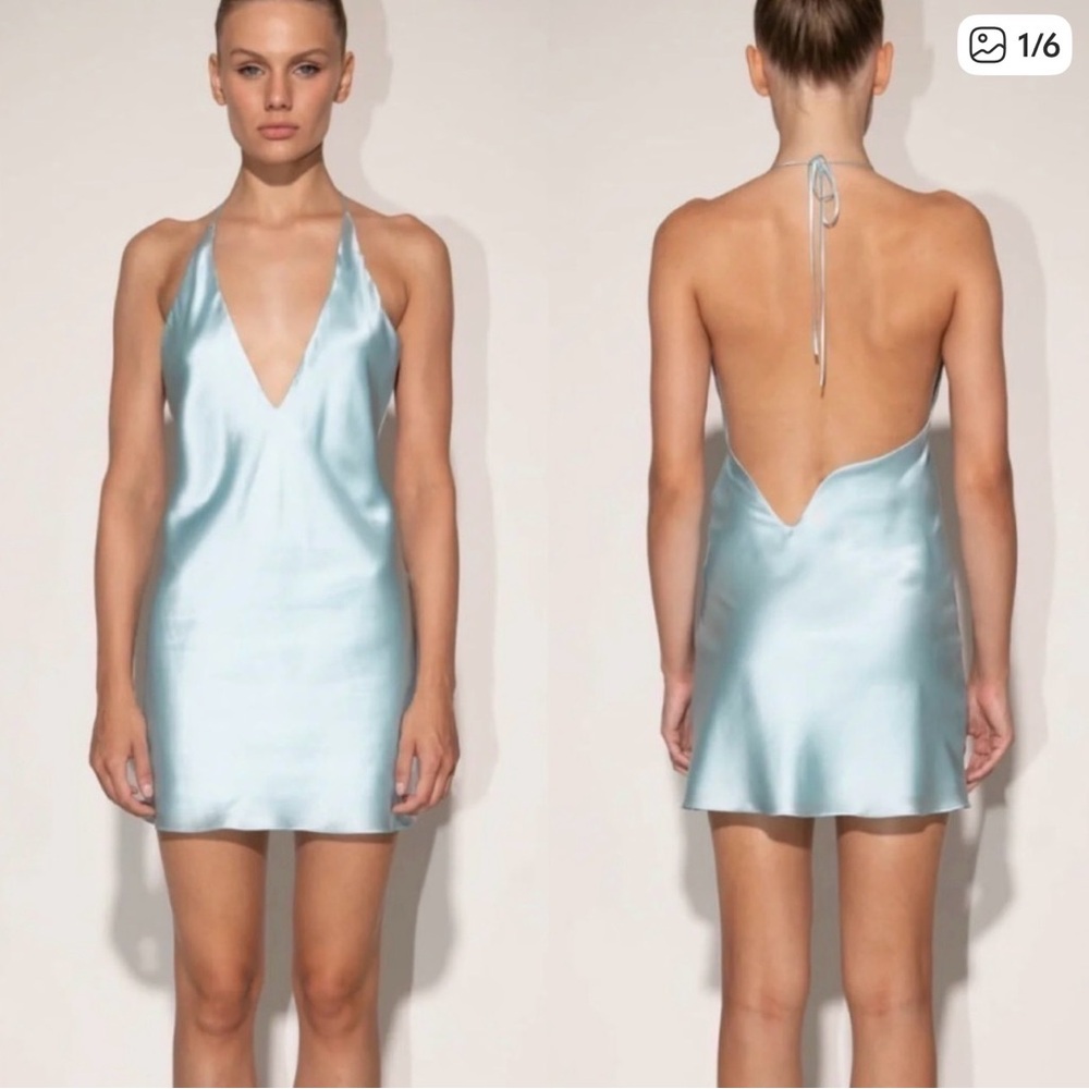 Mother of All Sky Blue Silk Dress